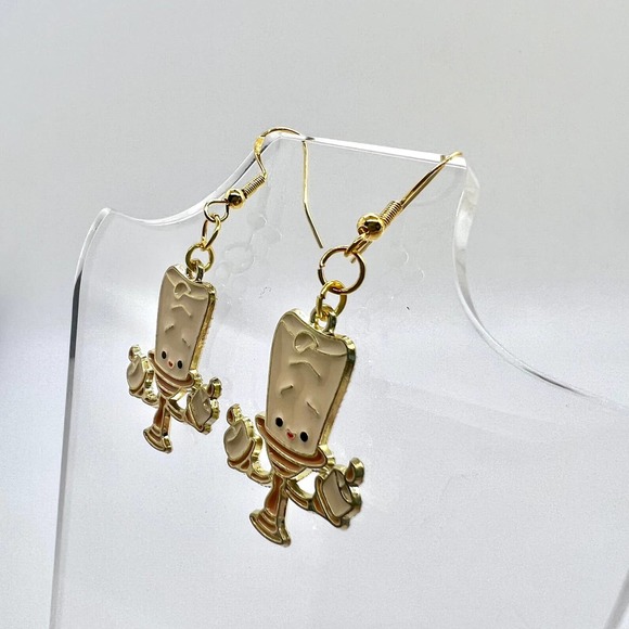 Beauty and the Beast Earrings - Lumiere Earrings - Disney Inspired Earrings - Picture 2 of 10